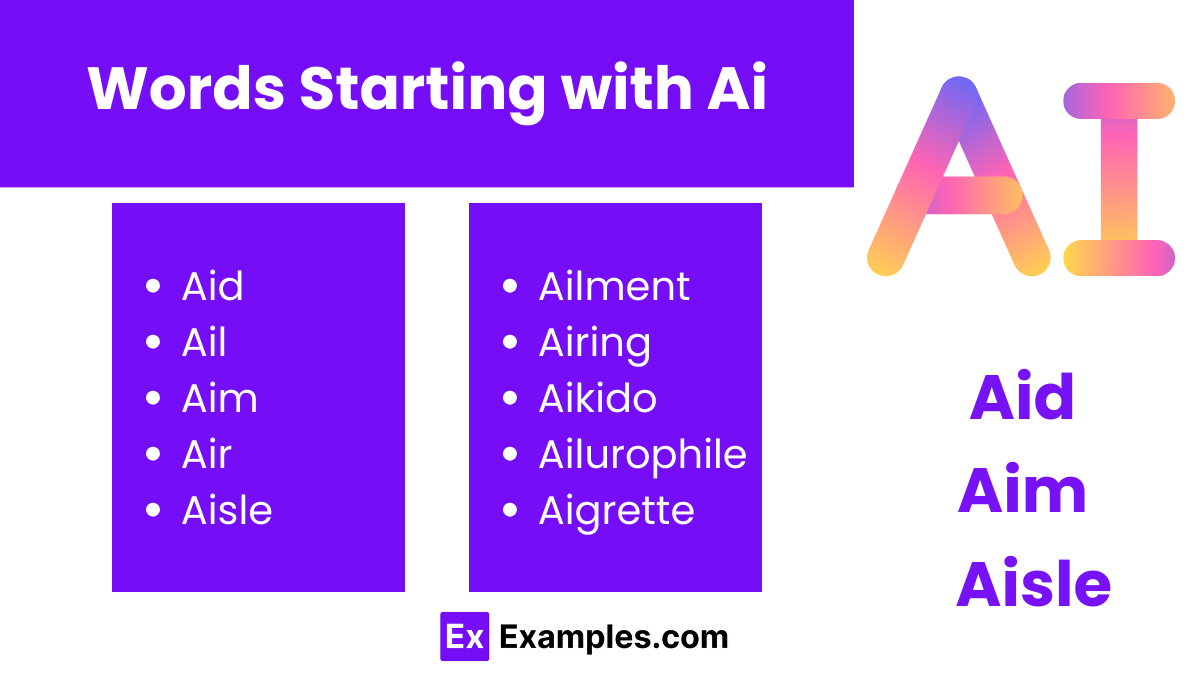 8 letter words that start with ai